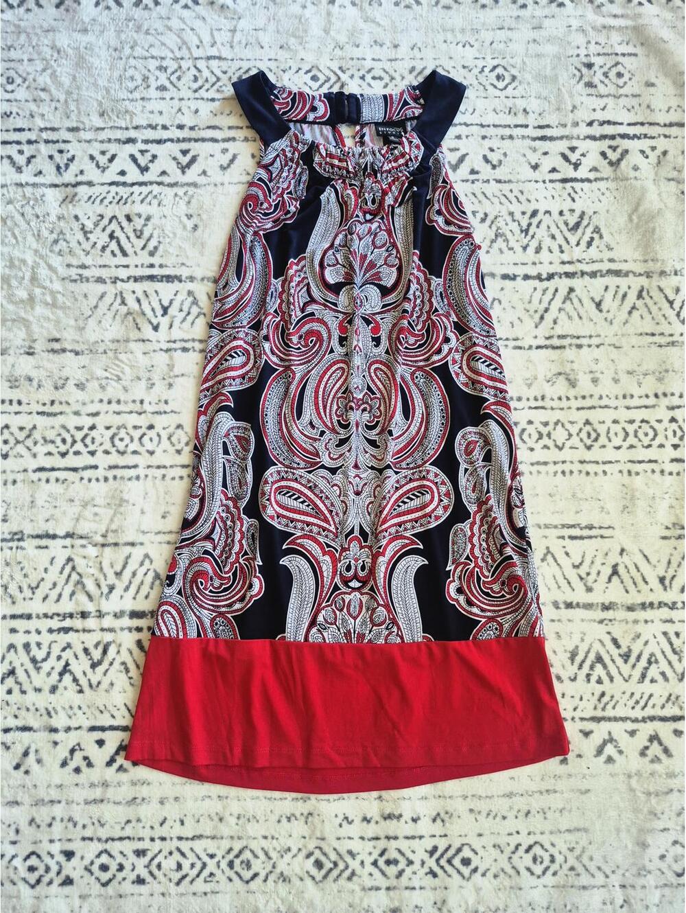 En Focus Studio Women's Sleeveless Patterned Dress Size 8